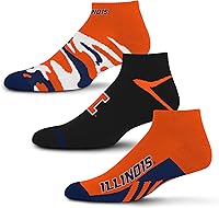 Vista 63 de For Bare Feet Paquete de 3 calcetines tobilleros unisex para adultos de la NCAA Camo Boom