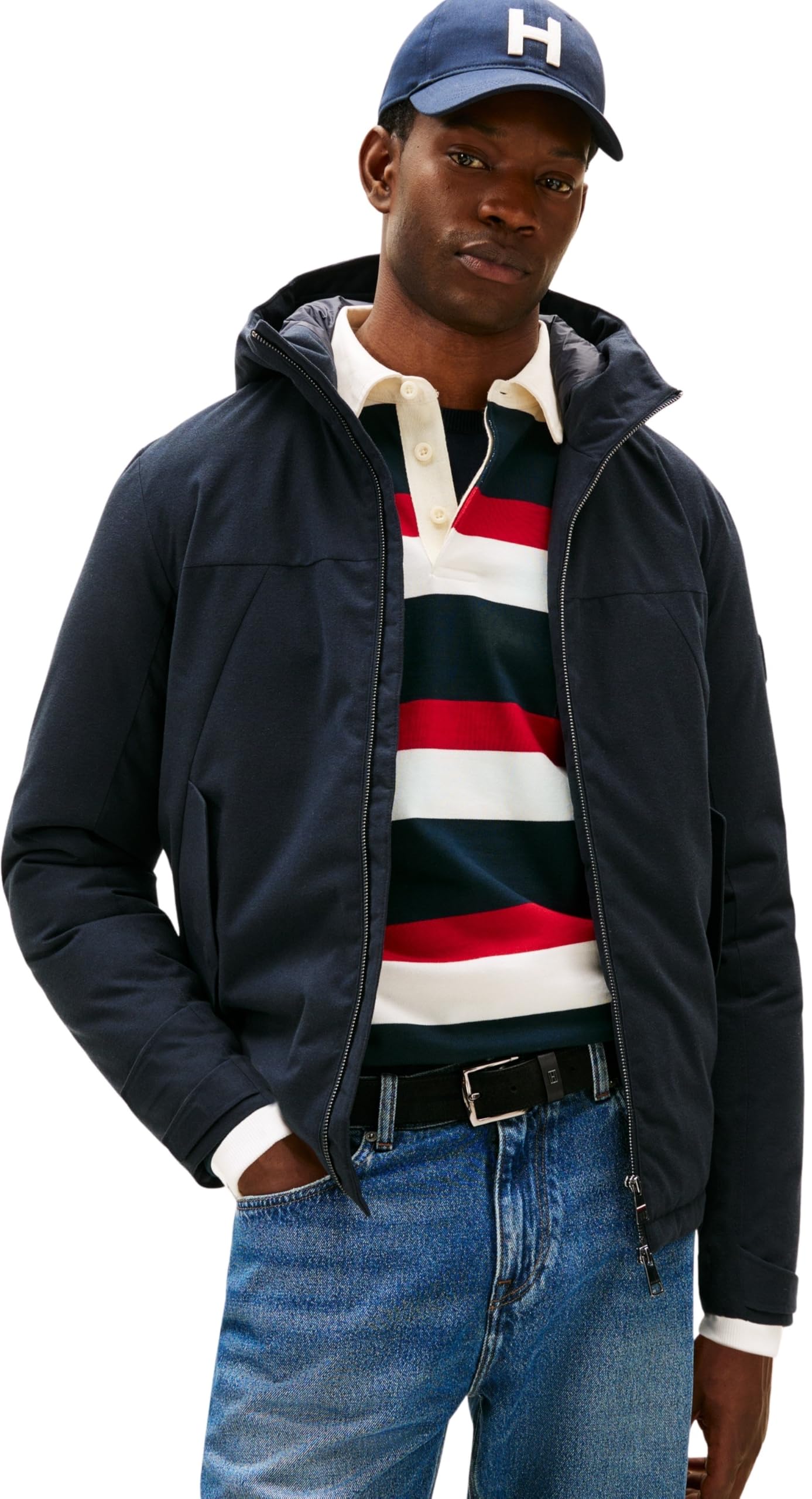 Tommy Hilfiger Tech Hooded Short Padded Jkt Mw0mw42823 Altre Giacche Unisex - Adulto