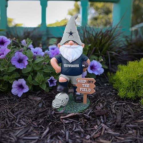 Miniatura 5 de FOCO NFL Unisex-Adult NFL Team Logo Keep Off The Field Garden Statue Outdoor Gnome 8"