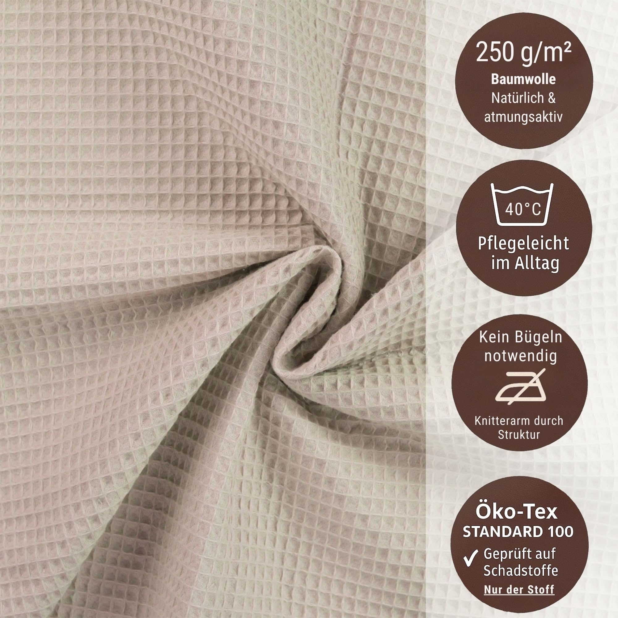 chambry Tagesdecke 135x200 cm - 100 % Baumwolle Waffelstruktur - weiche & atmungsaktive Baumwolldecke - Zeitlose & waschbare Kuscheldecke, Möbelüberwurf, Couchüberwurf oder Bettüberwurf - Champagne