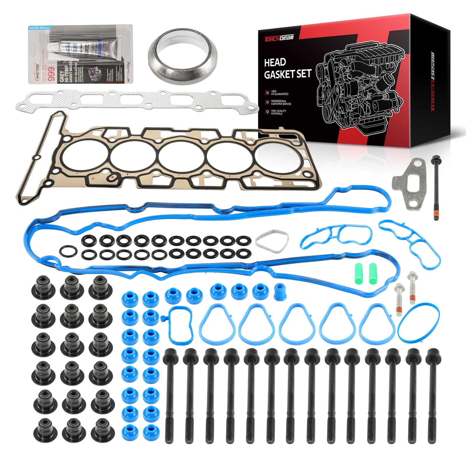 Torchbeam HS26390PT Head Gasket Set Fit for Hummer H3 2007-2010 3.7L