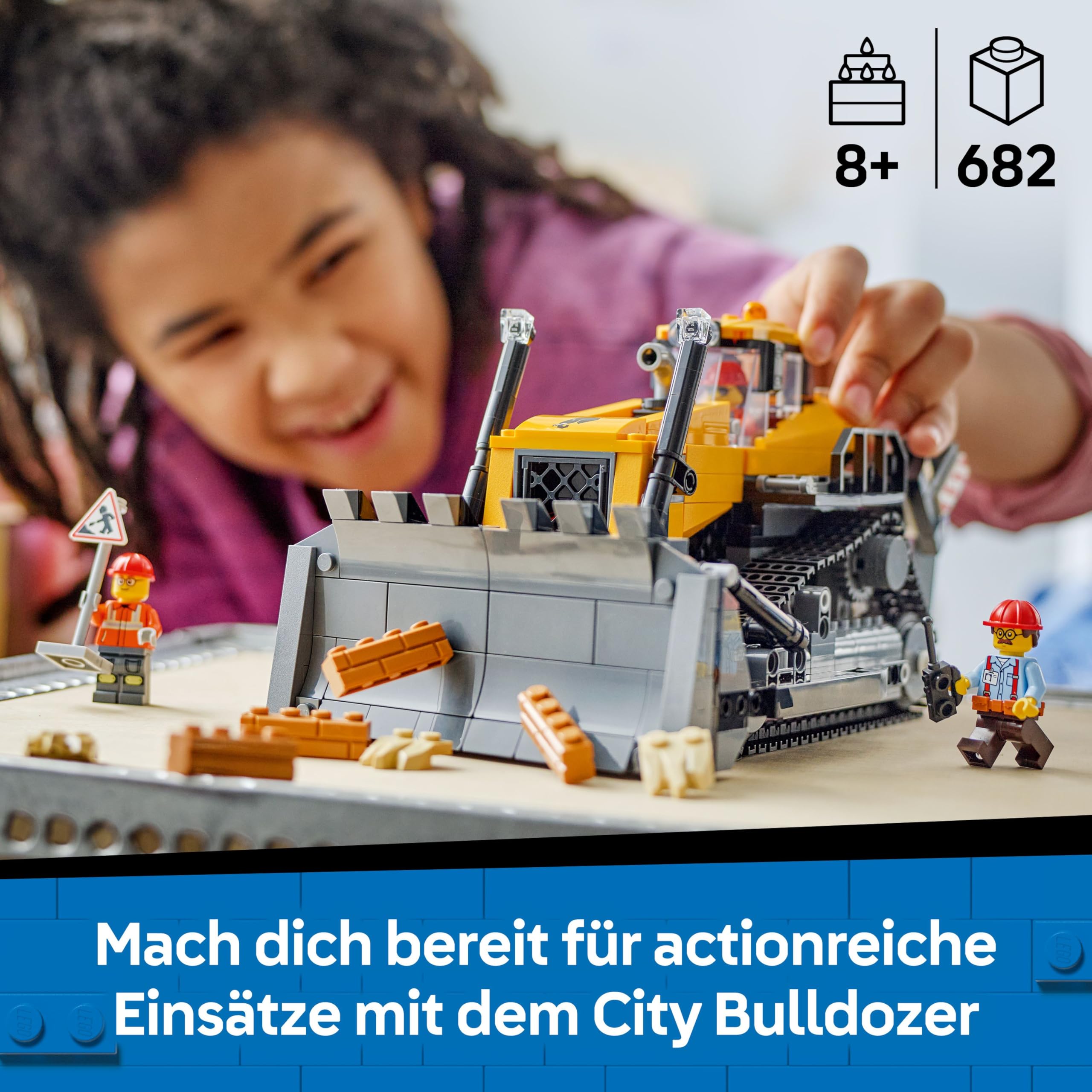 LEGO City Gelber Bulldozer 60466 – Ansicht 2