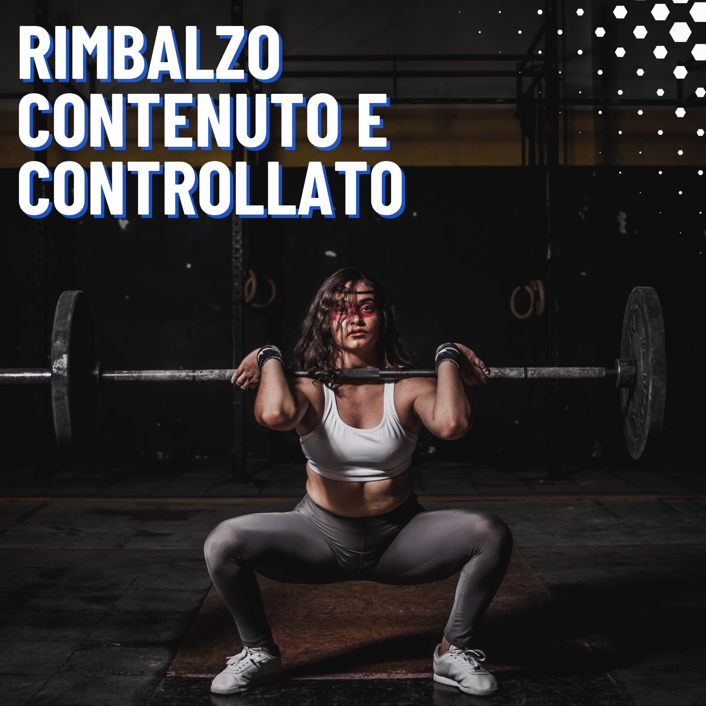 Dischi Palestra per Bilanciere Olimpico 50 mm, Dischi Palestra Bumper, Palestra e Home Gym, Dischi Pesi Palestra, Pesi Bilanciere (1 Disco)