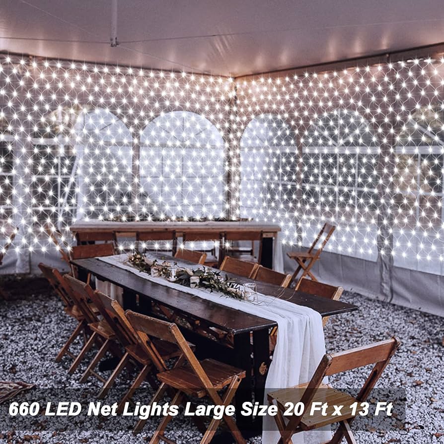 ZAIYW 660 LED Net Lights 20Ft x 13Ft Large Christmas Net
