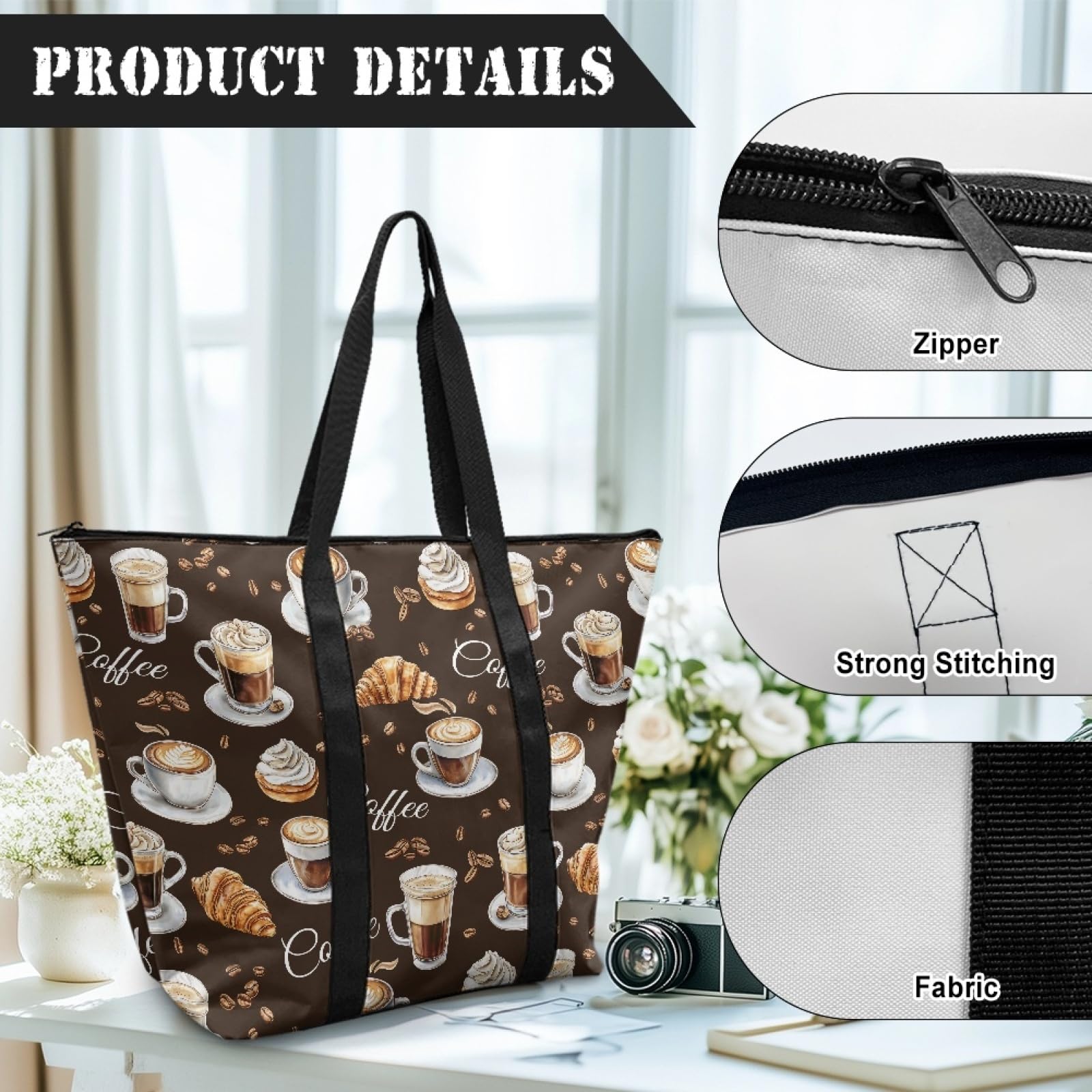 Jutebeutel Strandtasche Polyester Stoffbeutel Damen Einkaufstasche Wiederverwendbare Badetasche Einkaufsbeutel Faltbar Stoffbeutel mit Reißverschluss Stofftasche