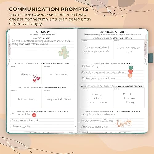 Miniatura 3 de Clever Fox Diario para parejas - Noche de cita para parejas, Actividad & Libro de ejercicios de diario - Libro de relaciones para planificar fechas