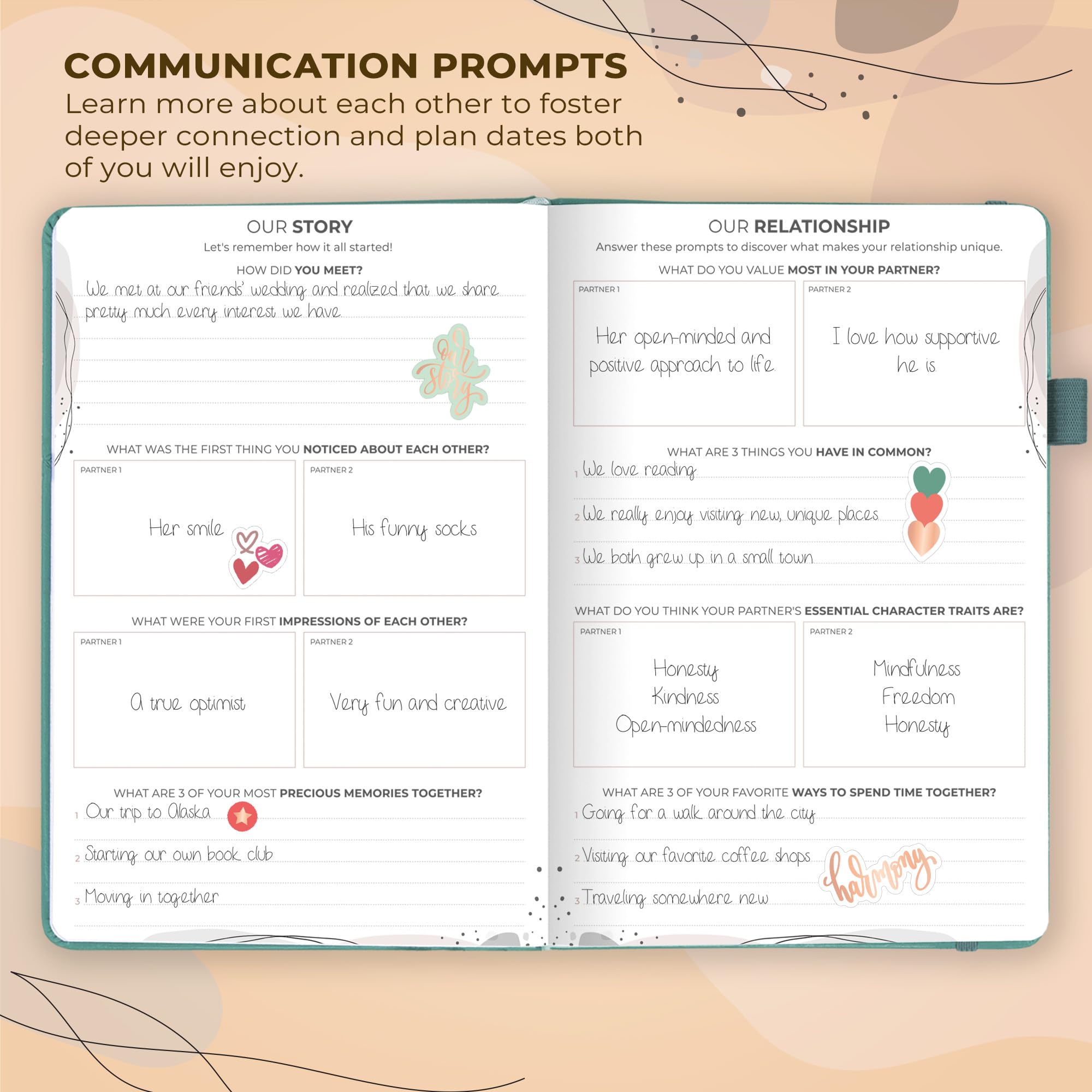 Clever Fox Couple’s Journal, Couples Date Night, Activity & Journaling Workbook - Image 3