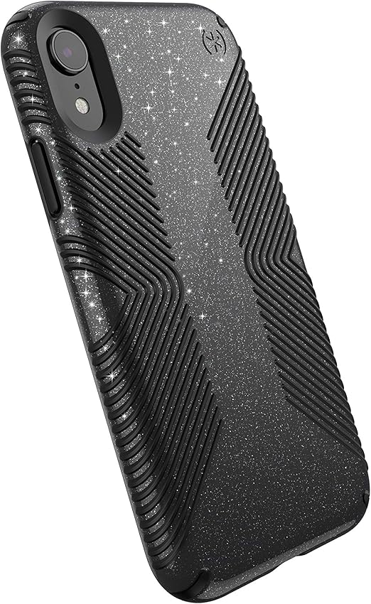 Glitter iPhone XR Case, Obsidian Black