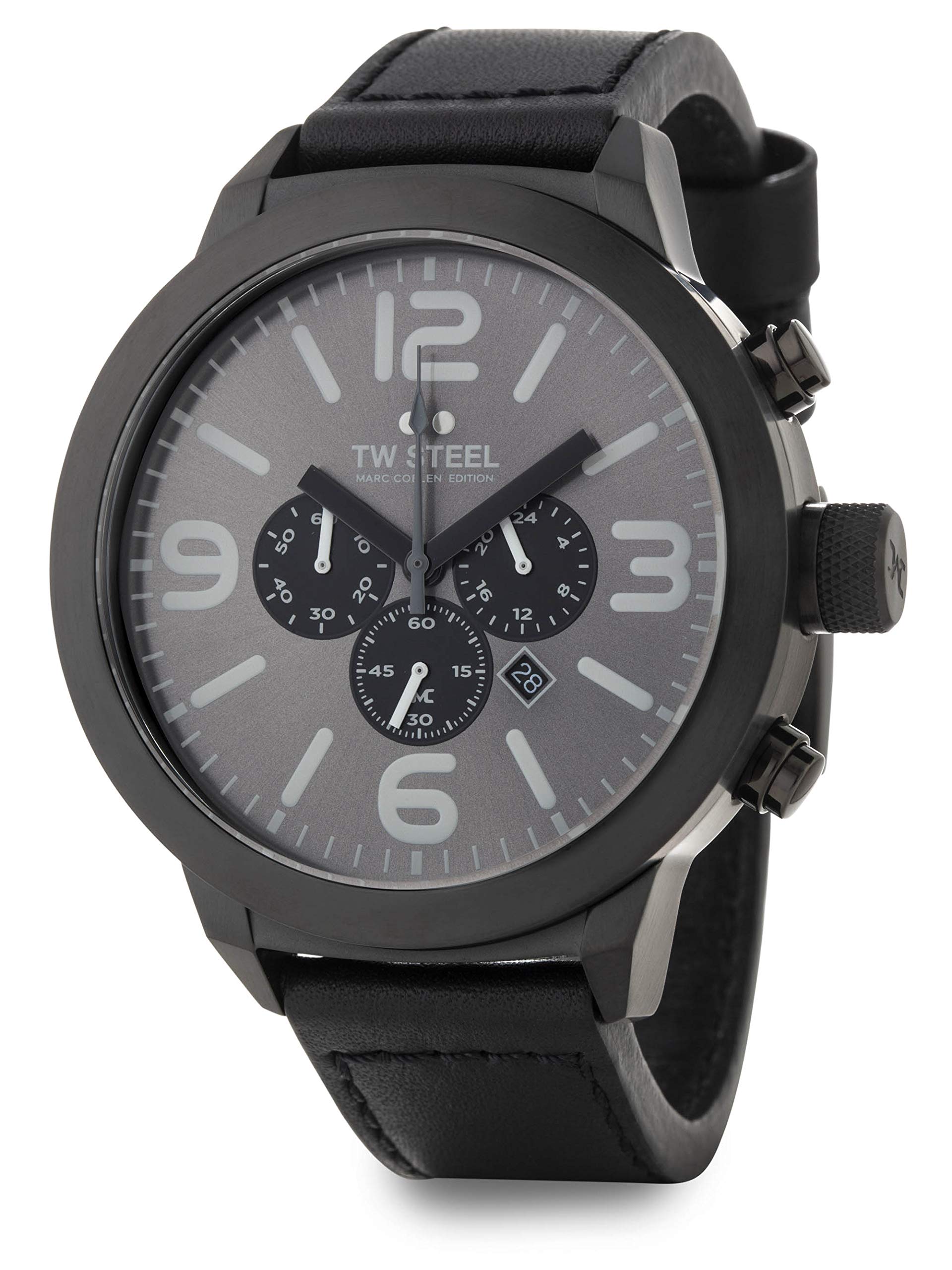 TW Steel Marc Coblen Edition Chrono mit Lederband 50 MM Grey/Black TWMC65
