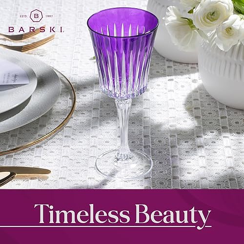 Miniatura 6 de Barski Copa de vino  Copas  Vino tinto  Vino blanco  Colores surtidos  Copa de agua  Copas de tallo  Juego de 6 copas  Vidrio similar al cristal  10