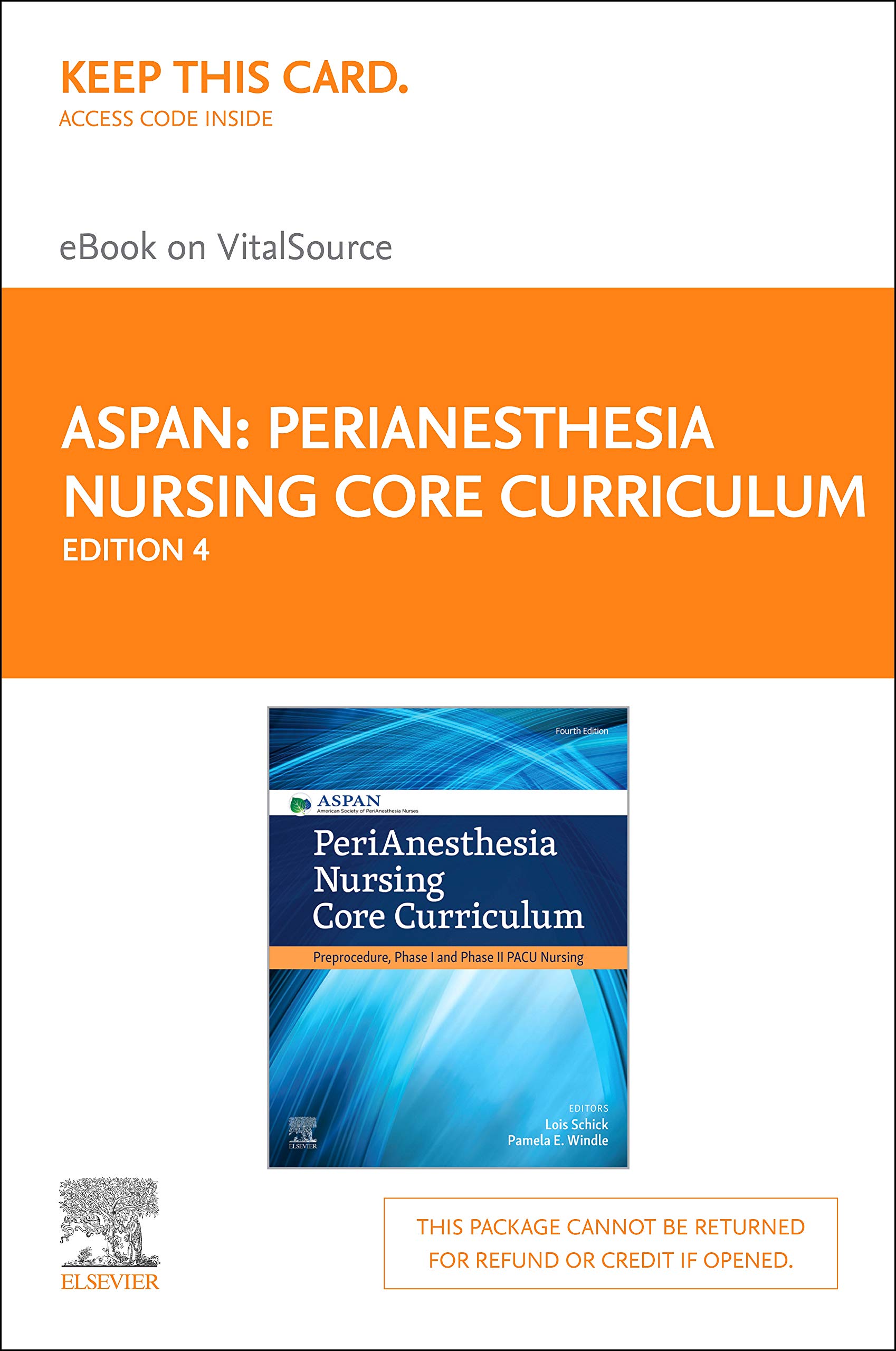 PeriAnesthesia Nursing Core Curriculum E-Book