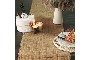 Rustic Straw-Styled Table Runner: Elevate Your Table Decor with FEXIA