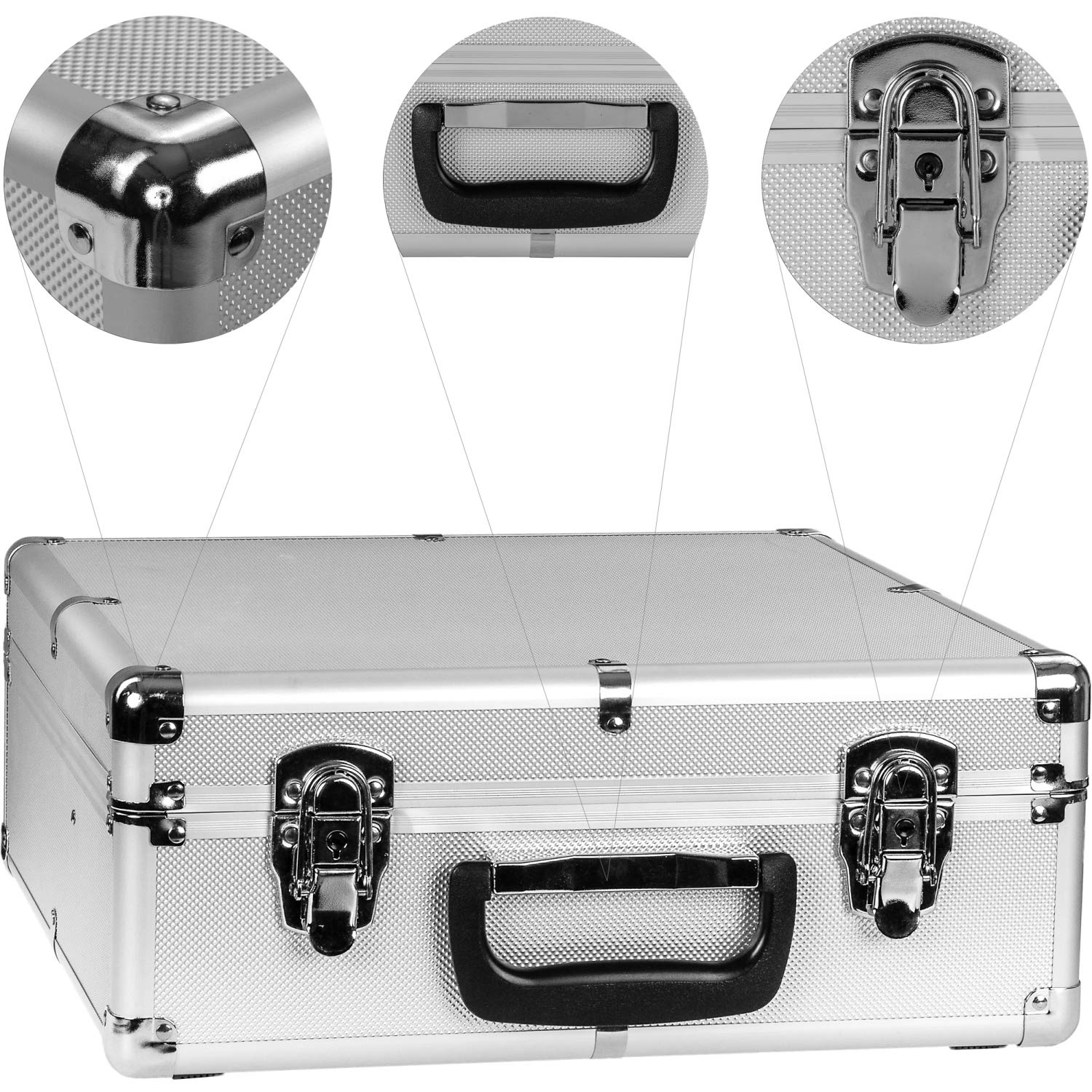 GAMES PLANET Ultimate Pokerset Deluxe, 300er BZW. 600er Edition, 12 Gramm METALLKERN Laserchips, Poker Decks, Alu Pokerkoffer, Kartenmischer, Kartengeber, Würfel, Dealer Button, Pokerchips, Jetons
