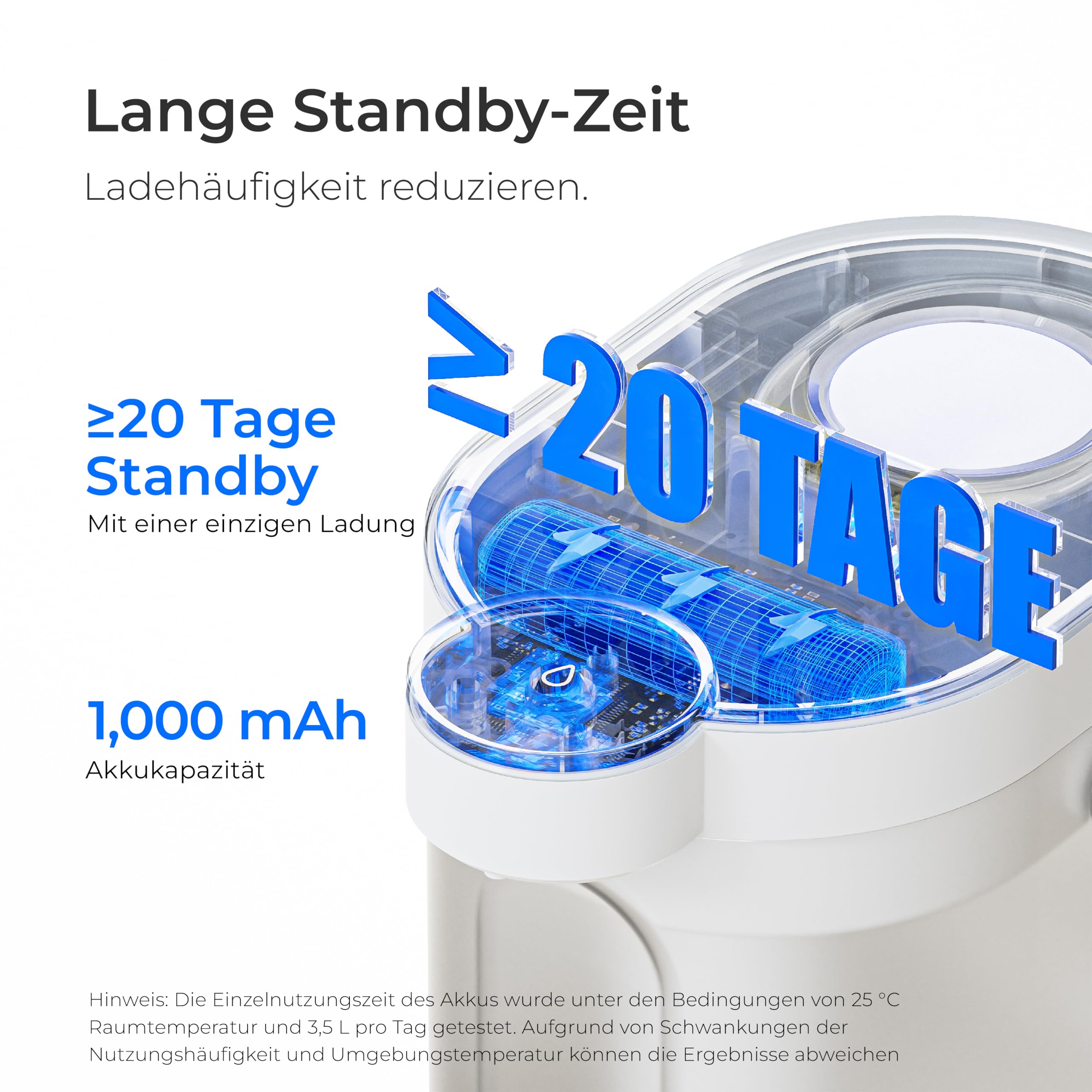 Waterdrop FreshTaste 𝐖𝐚𝐬𝐬𝐞𝐫𝐞𝐧𝐭𝐡ä𝐫𝐭𝐞𝐫 Elektrischer Wasserfilter Kanne, 4L Wasserfilter Spender für Kühlschrank, Reduziert Kalk, Chlor, Blei, Kupfer, Reinigt, Weiß (Ersatzfilter: WD-EWFS)