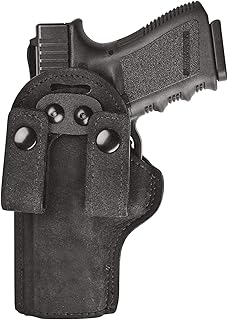 Safariland 18 Inside-The-Waistband Holster, Glock 26, 27, 33, Black Suede Exterior, Left Hand