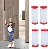 Vista 10 de Protector de pellizco de puerta a prueba de bebés, cubierta de bisagra de puerta, protector de puerta para seguridad de dedos de niños, protectores