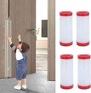 Angloria Baby Proofing Door Pinch Guard, Hinge Cover, Protector for Kids Finger Safety, Heavy Duty Jam Shield, Translucent