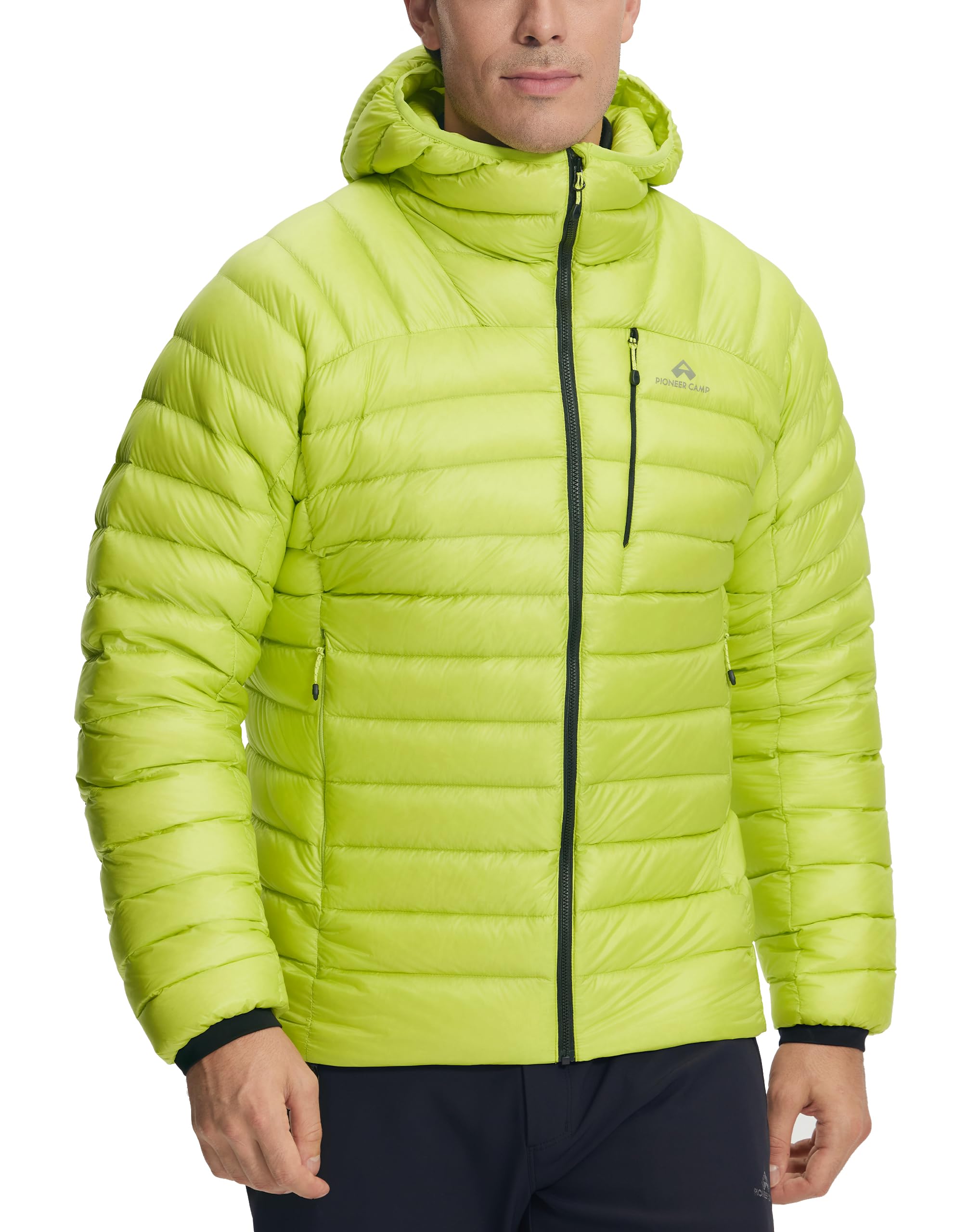 Pioneer Camp Herren Daunenjacke Outdoor 850FP 90% Daunenanteil Wasserdicht Graues K-Futter Leichte Wanderjacke für Bergsteigen Ski Trekking