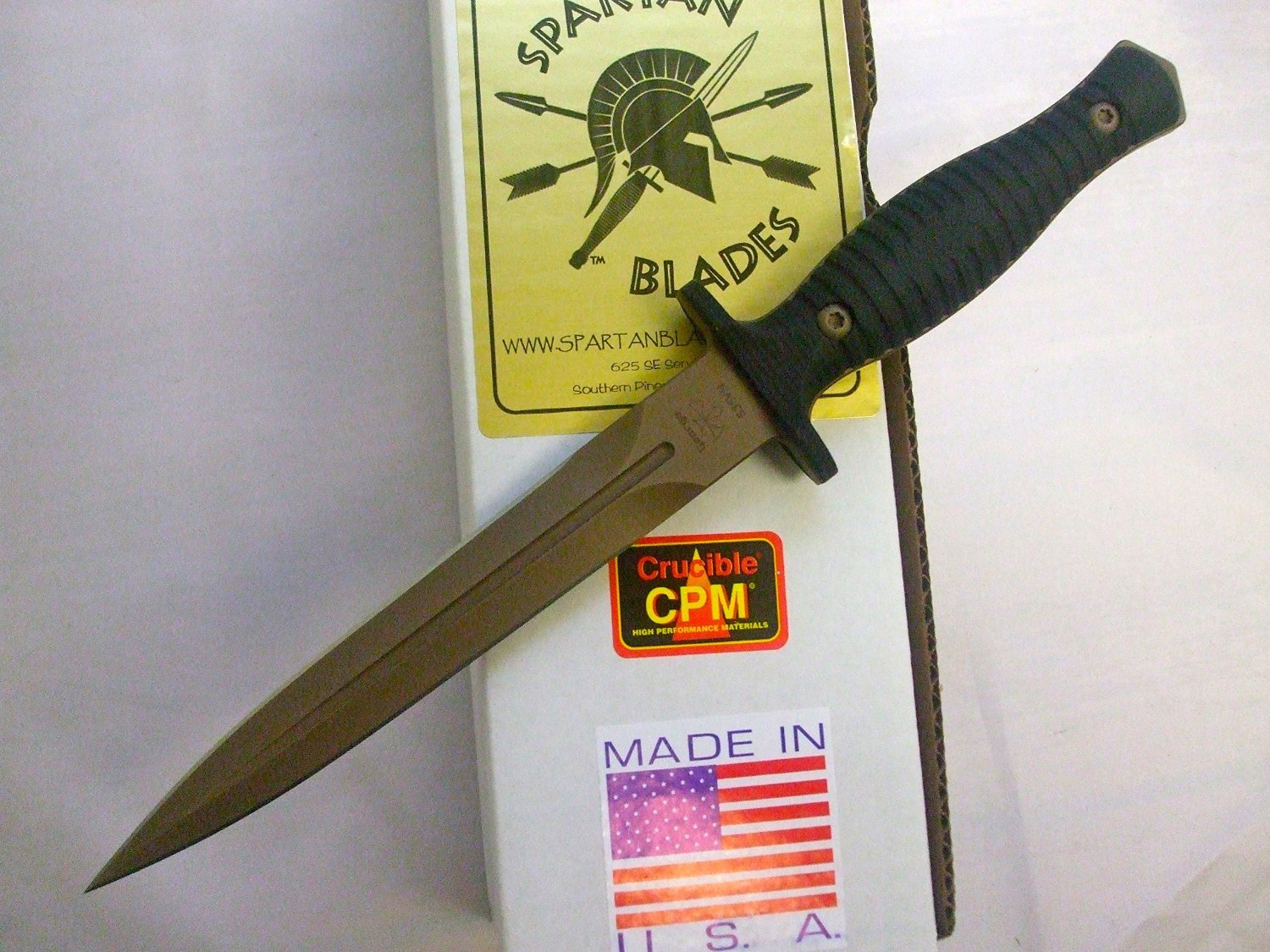 Spartan George V-14 Dagger Fixed Blade Fighting Knife Kydex Sheath