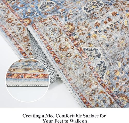 Miniatura 3 de HY HAO YUN LAI Alfombra antideslizante para pasillos, lavable, alfombra larga y ultrasuave, alfombra de pasillo de cocina que no desprende pelusa