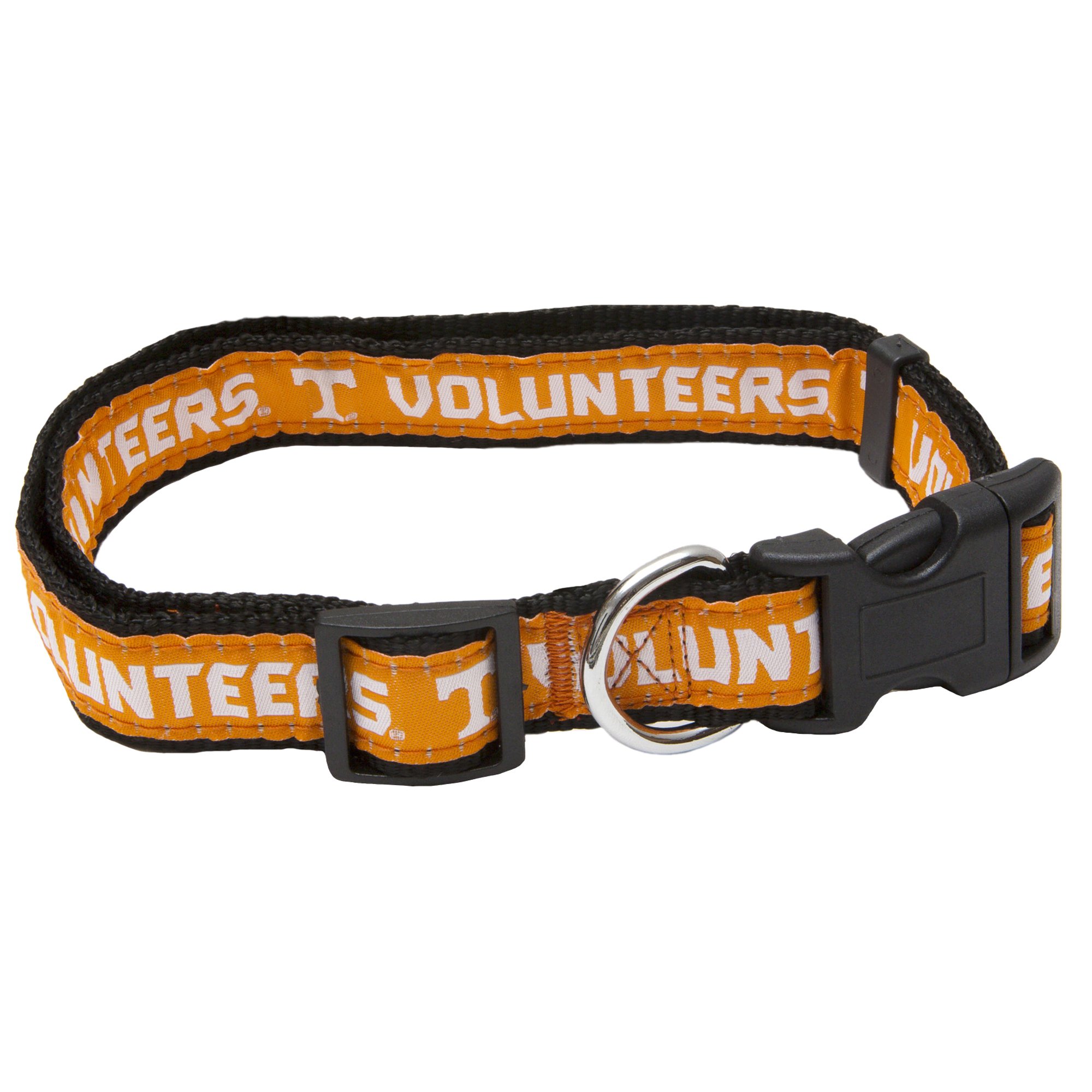 Pets First Collegiate PET Collar NEW VERSION Tennessee Volunteers Dog Collar, Size Small. Best Sports Team Color for Dogs & Cats. A Shiny & Colorful