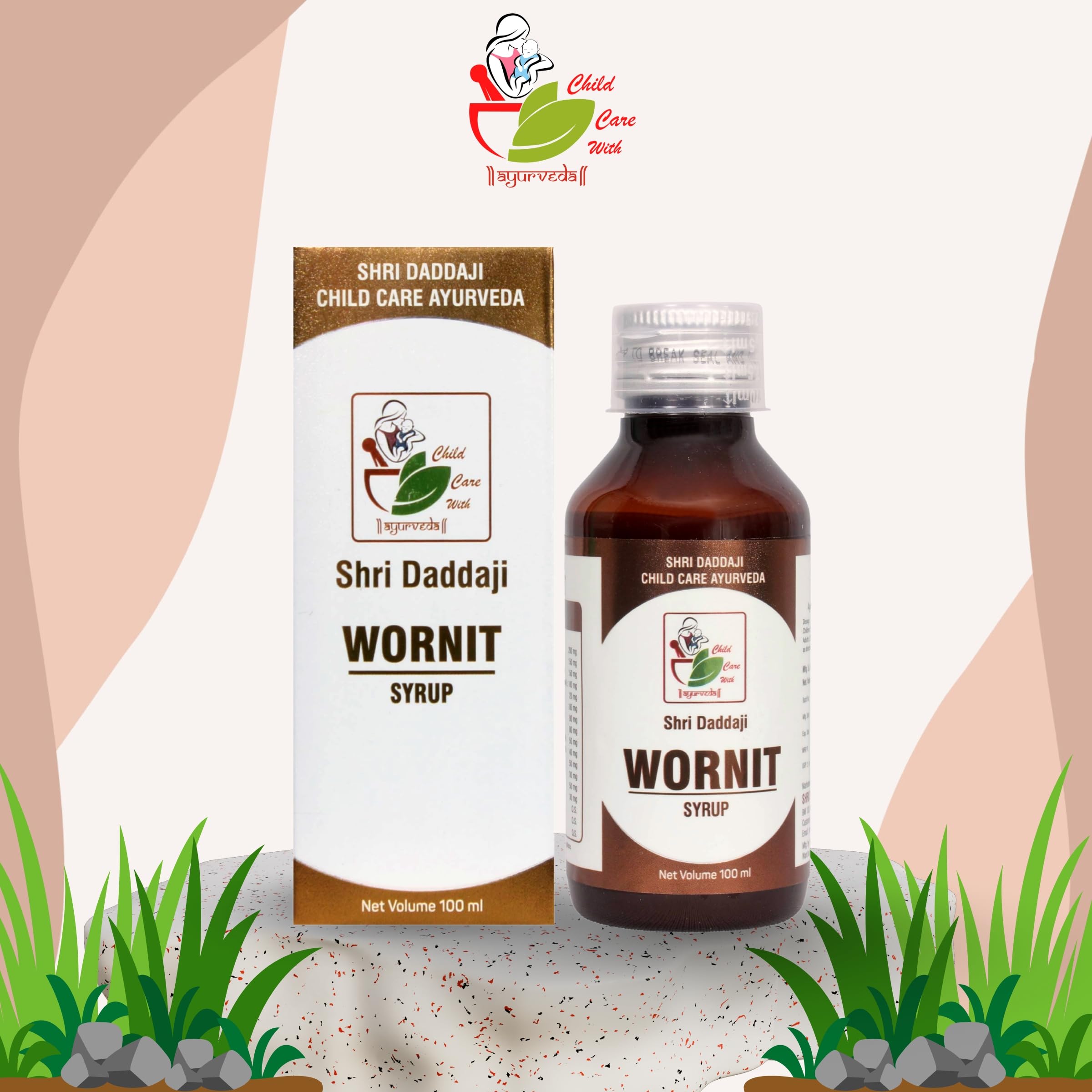 Shri Daddaji Wornit Syrup for Kids – Ayurvedic Deworming Tonic | Relief from Stomach Worms, Gas, Indigestion & Poor Appetite | Digestive Health Support | Safe for Children | 100 ml - Image 6 thumbnail