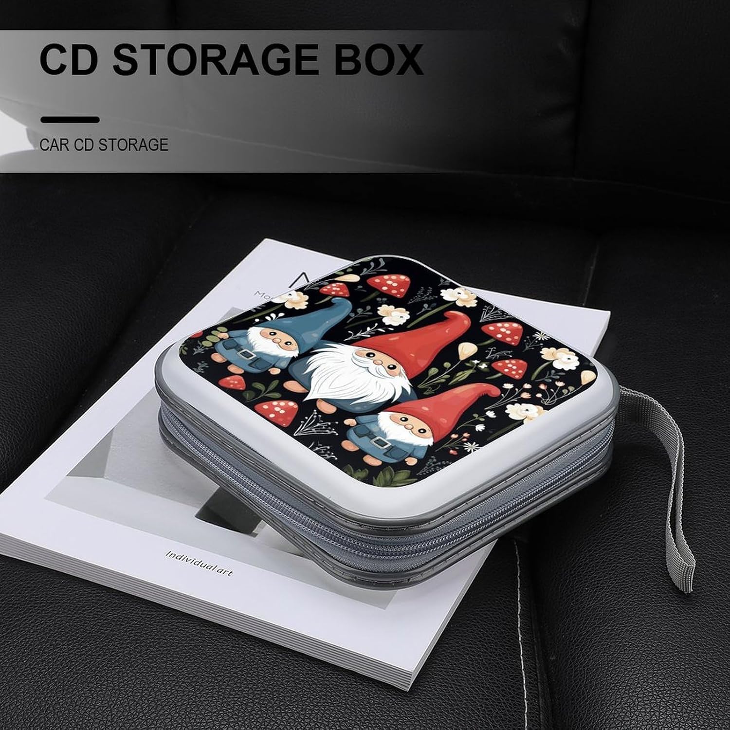 Cute Gnomes CD Case CD Storage Box DVD Sleeves