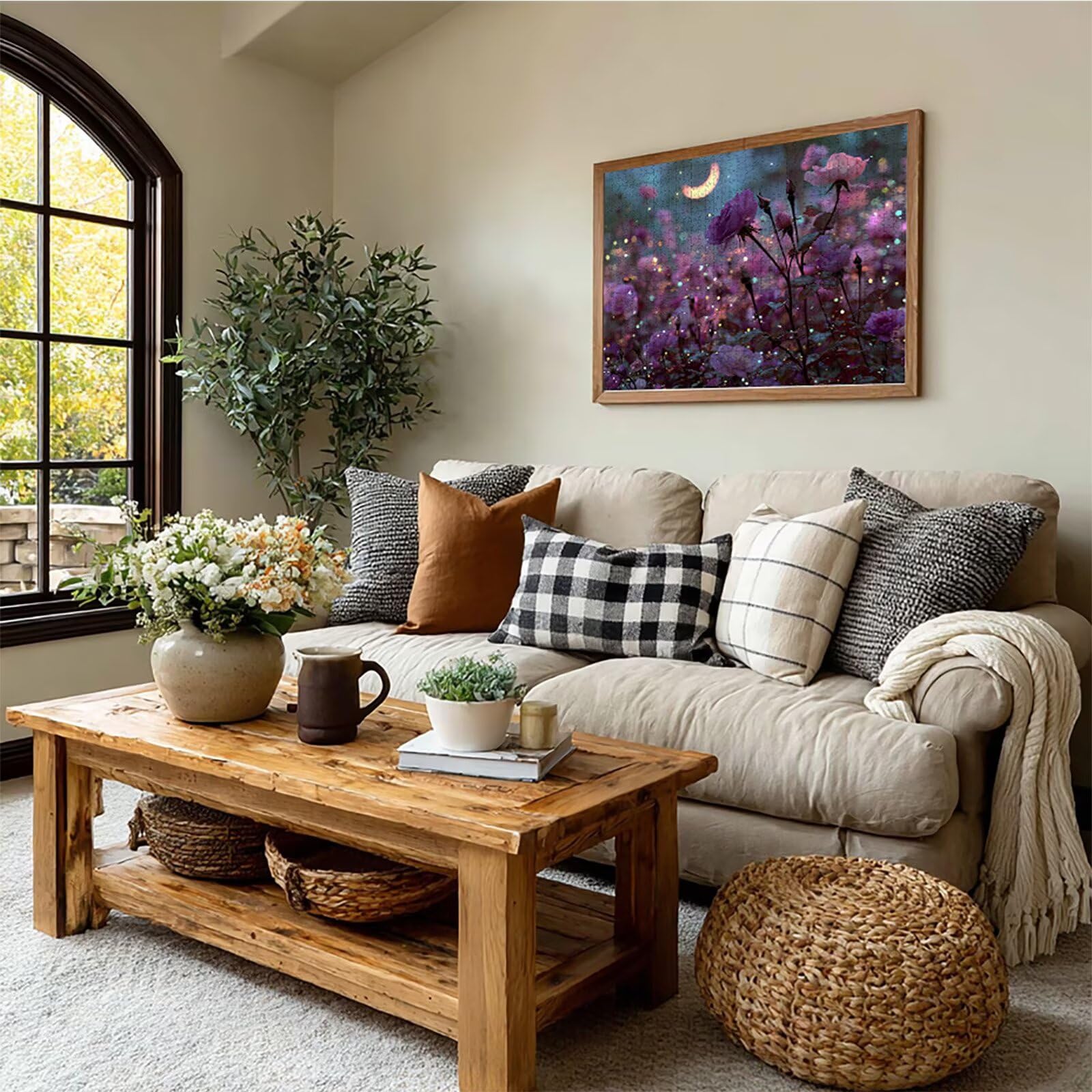 Księżyc Puzzle 5000 sztuk dla dorosłych, drewniane puzzle z pudełkiem 156 x 105 cm, pomysł na prezent dla mężczyzn i kobiet, zabawne gry rodzinne, gry wyzwania, wykwintne opakowanie na prezent