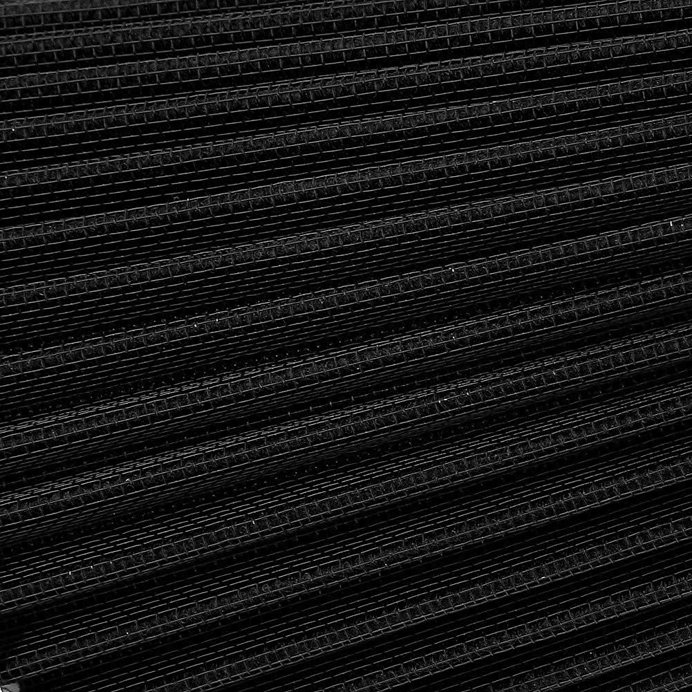 Filtro aria di aspirazione aria fredda per auto con tubo di induzione, filtro aria a induzione per auto universale 76 mm 3 pollici con accessori per tubi e montaggio(Carbone nero)