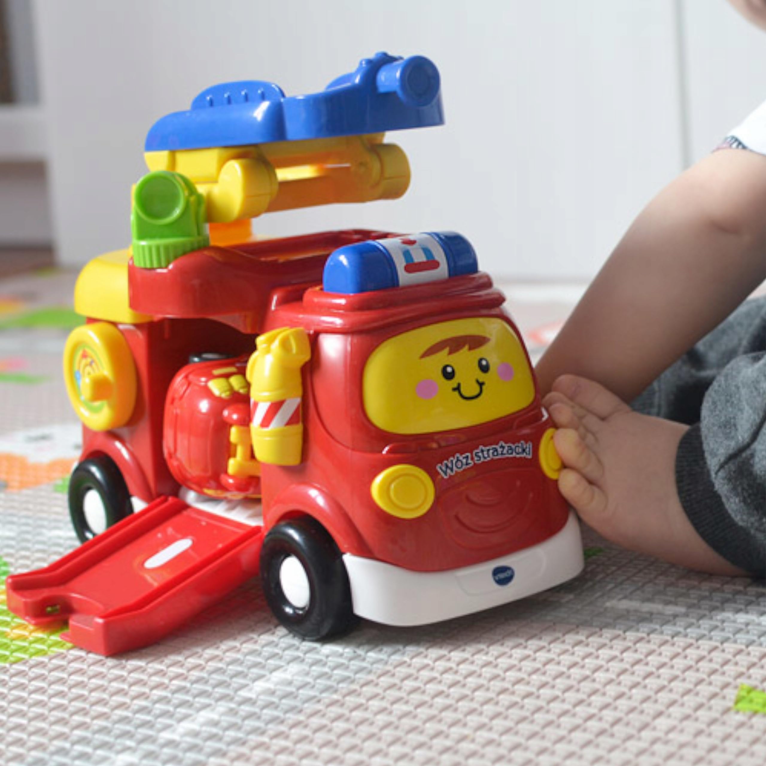 Vtech Trefl TUT Autka Große Feuerwehrwagen Interaktives Bildungsset für Kinder ab 12 Monaten