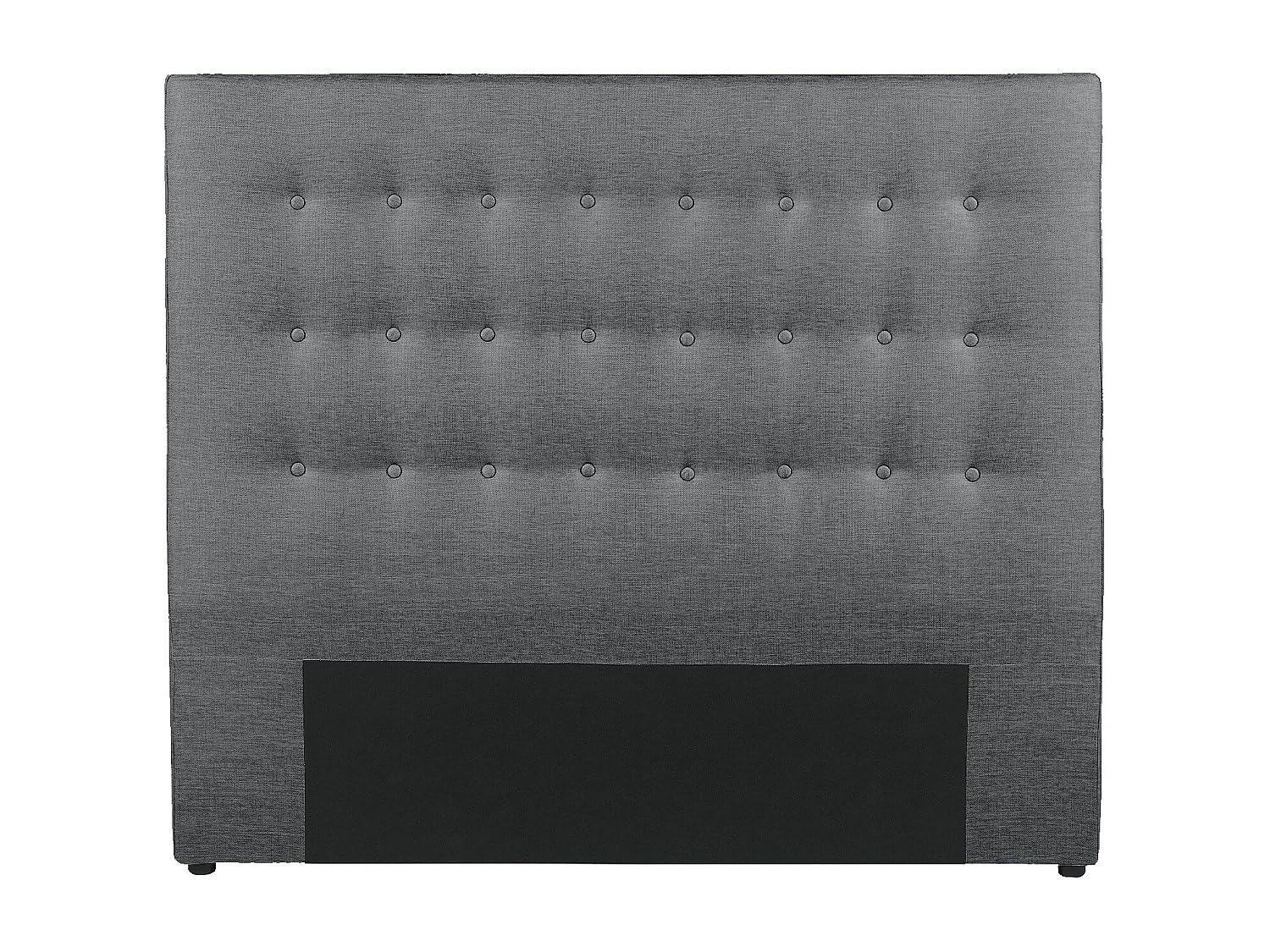 Vente-unique - Tête de lit capitonnée 180 cm - Tissu - Gris - Francesco