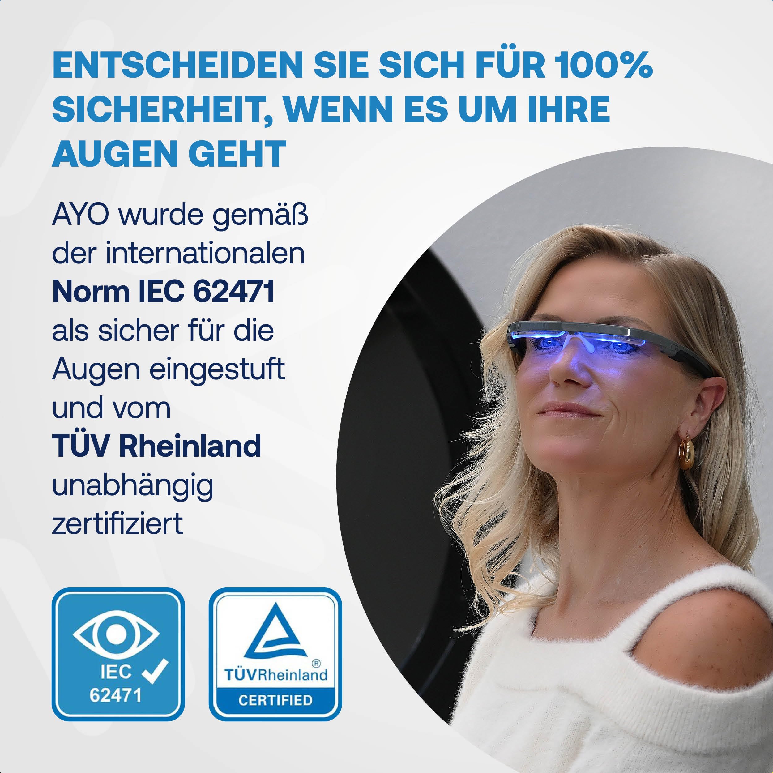 AYO+ Lichttherapiebrille: Carbon Black Limited Edition - Maximieren Sie Schlaf, Energie und Stimmung – einzigartiges 670nm rotes Licht für die Augengesundheit - Ihre Alternative zur Tageslichtlampe