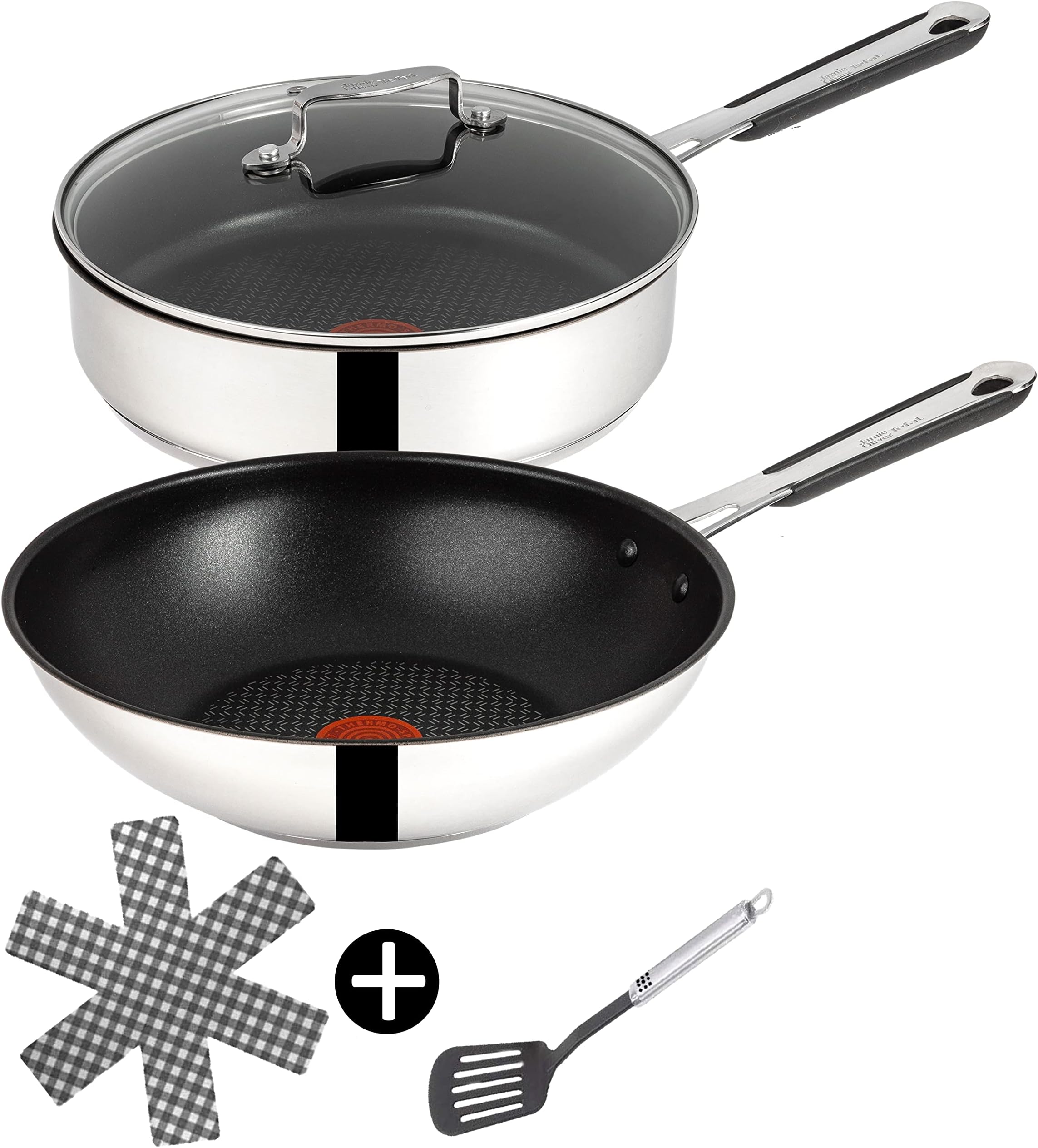 Pfanne 28 Cm Hoher Rand 2 Griffe Tefal B30310 Cook&Clean Pfannenset Hochrand, Pfanne 28cm + 30cm hoher