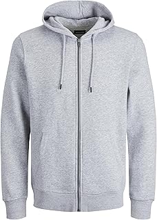 JACK & JONES Men's Plus Size Bradley Zip Hooded Sweatshirt Jacket (pack of 1)