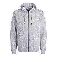 JACK & JONES Jjebradley Noos Pls-Felpa con Cappuccio e Cerniera