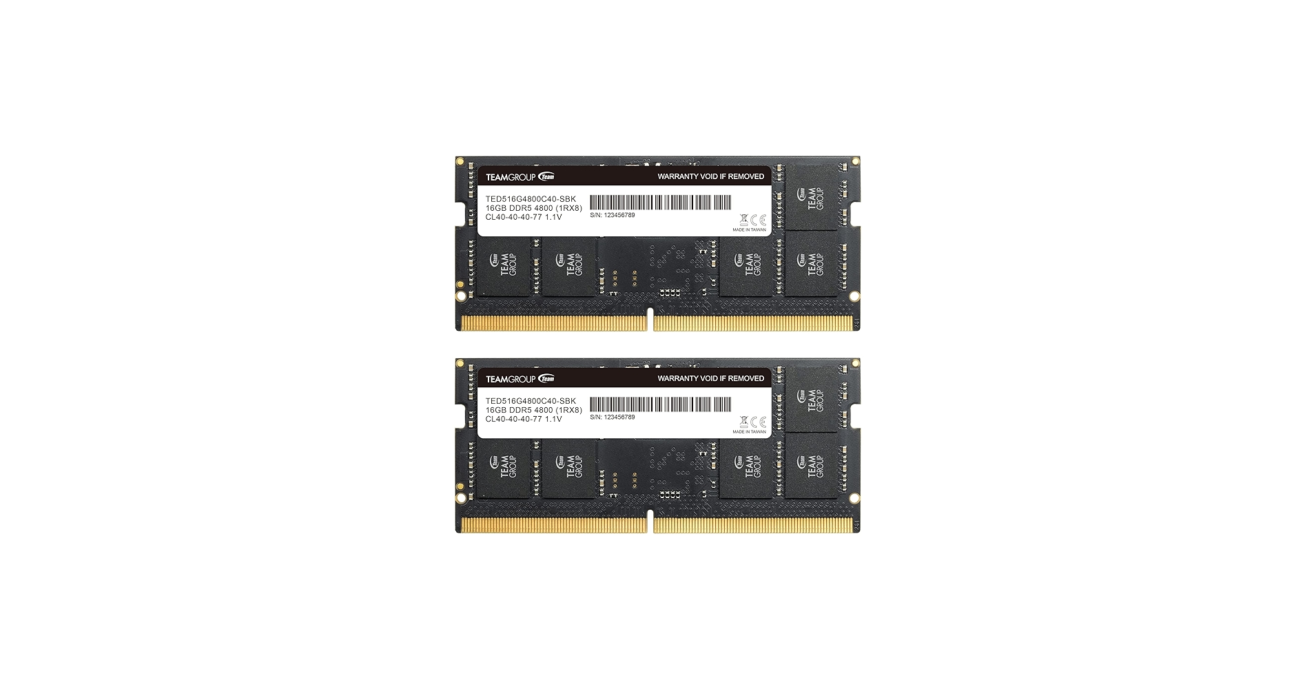 TEAMGROUP Elite SODIMM DDR5 32GB (2x16GB) 4800MHz (PC5-38400