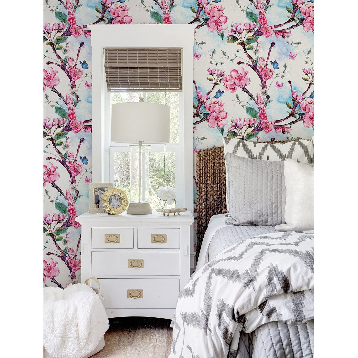 Papier peint Muralo abricotier Coloray pour habiller un grand mur de chambre facilement