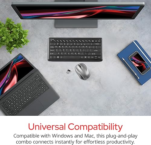 Miniatura 2 de Verbatim Teclado y ratón compacto silencioso inalámbrico