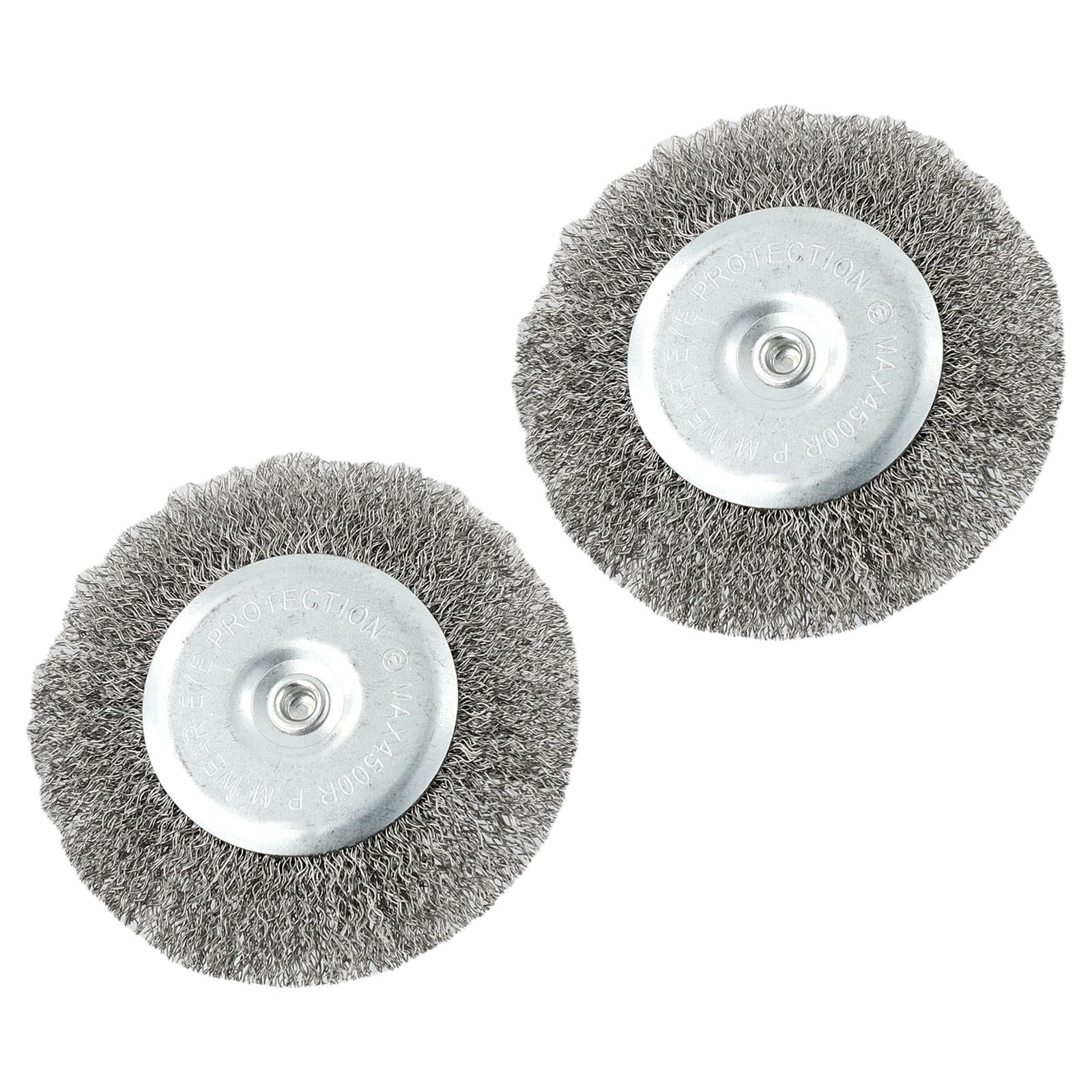 URPIZY Stainless Steel Wire Brush Replacements 100Mm Diameter 6Mm Electric Joint Brush Shank For Electric Joint Cleaner EFB 400 401 Patio Driveway Moss Removal Tool(4PCS)