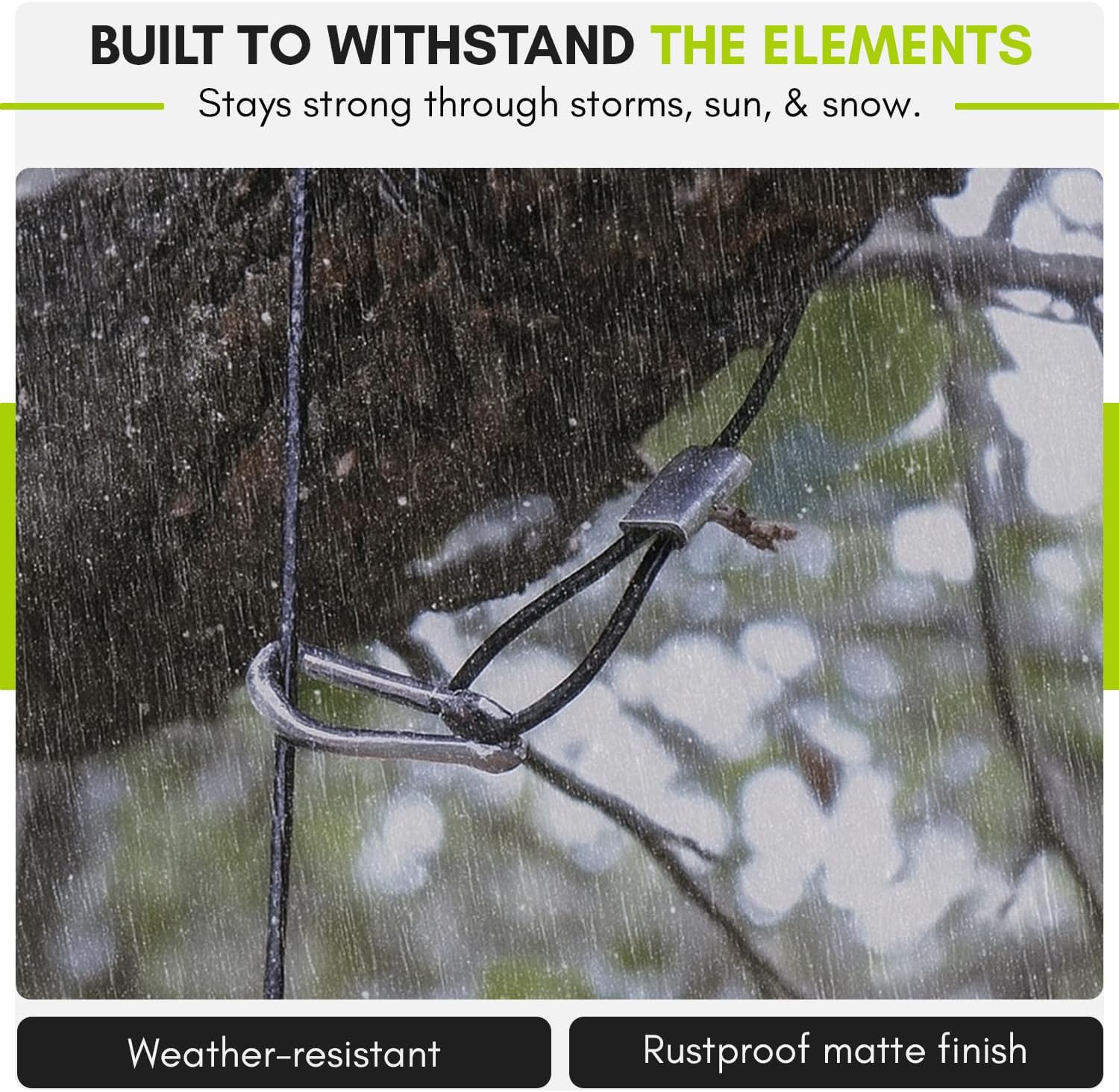 Mosaic Birds Metal Rope Cord with Snap Hook for Hanging Bird Feeders, Baths and Baffles, M955-200, 48 Inch Long, 1 Piece