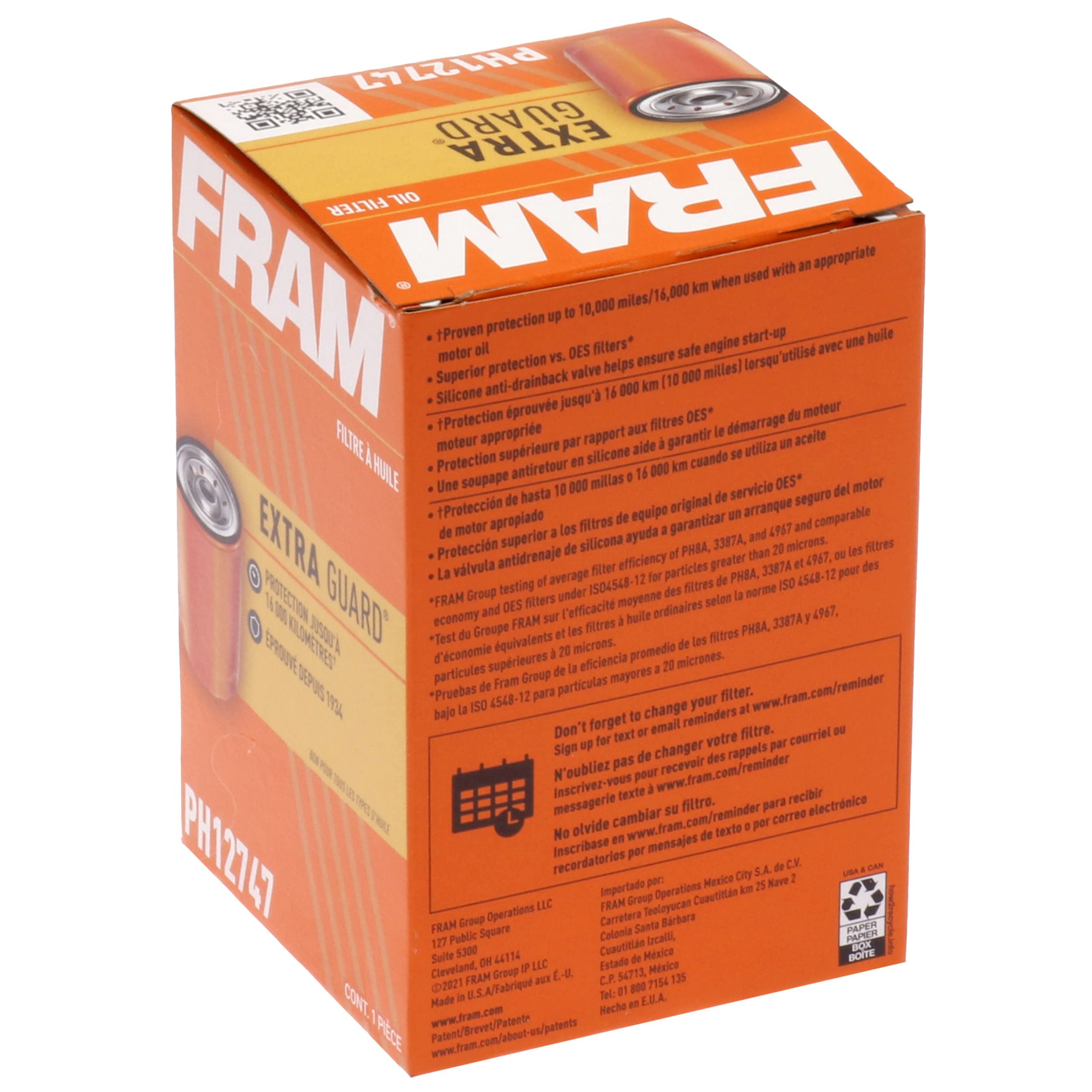 Amazon.com: FRAM Extra Guard Spin-On Automotive Replacement Oil