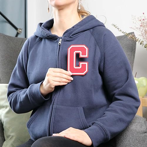 Miniatura 76 de Parches de letras termo-adhesivas de alta calidad – Lindas letras para ropa – Parche universitario para ropa – Letras bordadas de 4 1/2 parches