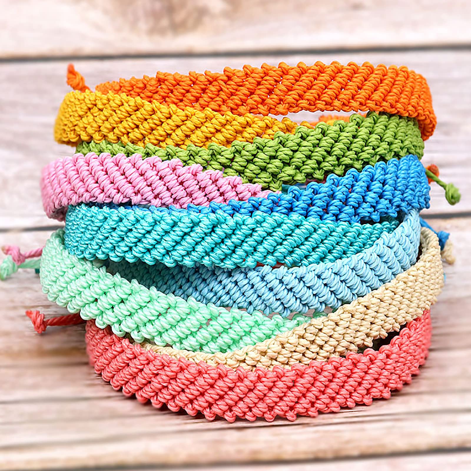 Fil Coton Ciré 1mm - 12 Couleurs Pour Bracelets Macramé Et DIY - 10m Par Couleur