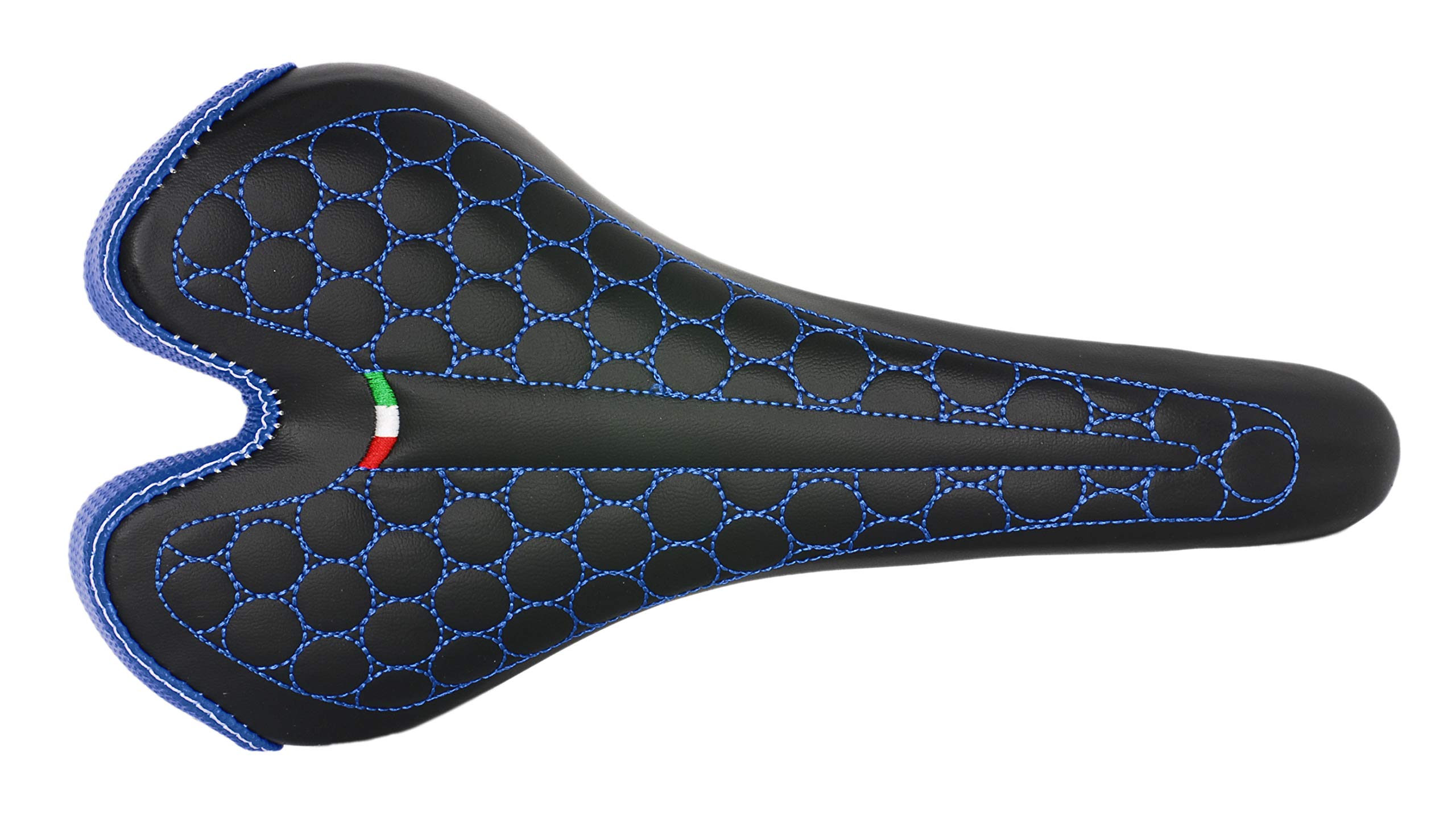 Siodło FatBike Rower MTB Trekking Unisex MOD. SM 4010 Wyprodukowano we Włoszech. Kolor niebieski