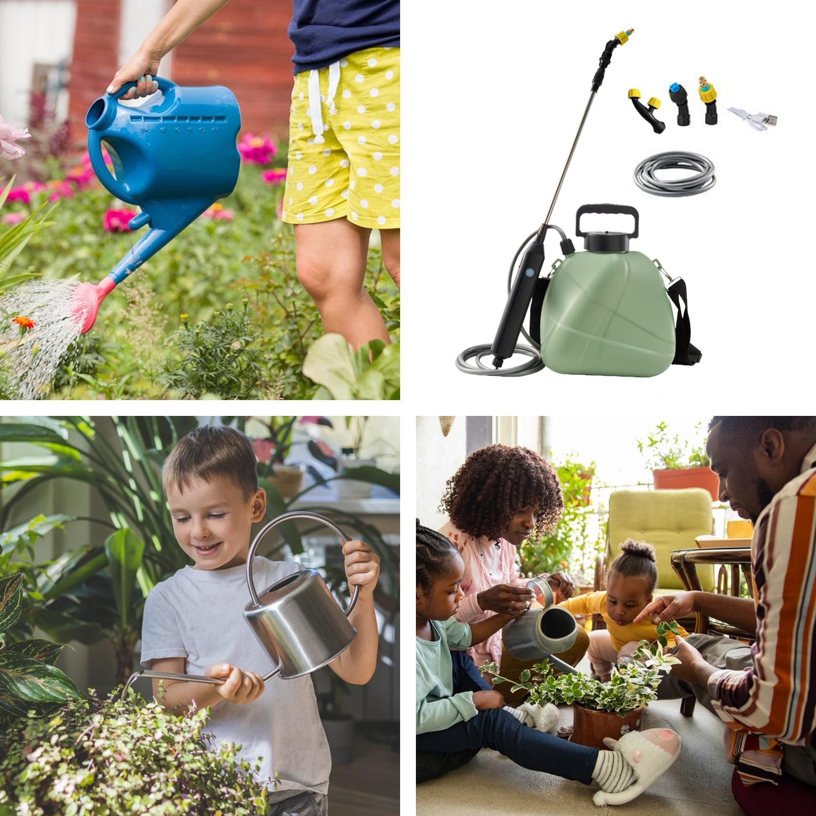 Spruzzatore Elettrico Da Giardino Per Innaffiamento Piante 5 Litri | Spruzzatore Antigoccia Da Giardinaggio Per Proprietari Agricoltori Pulitori Paesaggisti Terrazzo Giardino Fattoria Campeggio