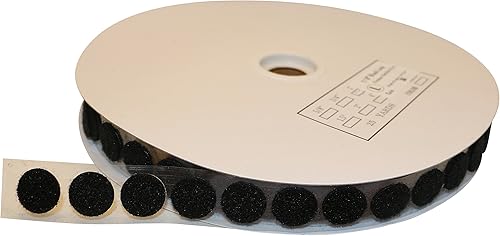 FindTape HL74-C - Monedaspuntos con respaldo adhesivo puntos de 78 pulgadas de diámetro 900 por rollo solo lado de bucle (negro) 900 monedasrollo FindTape HL74-C - Monedaspuntos con respaldo adhesivo puntos de 78 pulgadas de diámetro 900 por rollo solo lado de bucle (negro) 900 monedasrollo