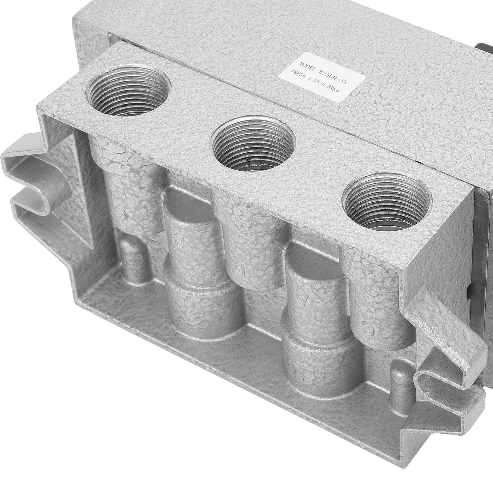 Válvula solenoide Válvula solenoide de 2 posiciones y 5 vías Co eléctrico único (CC 24 V)