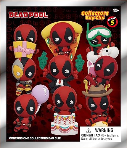 Deadpool Series 5-3D Clips de espuma para bolsas