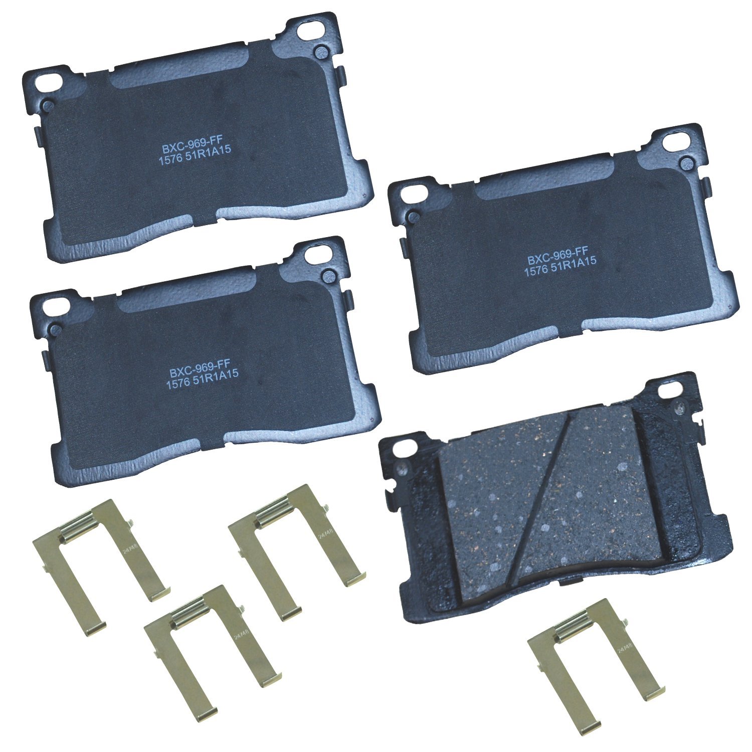 Bendix Premium SBC1576 Ceramic Front Brake Pads for Hyundai Equus 2016-2012, Kia K900 2017-2015