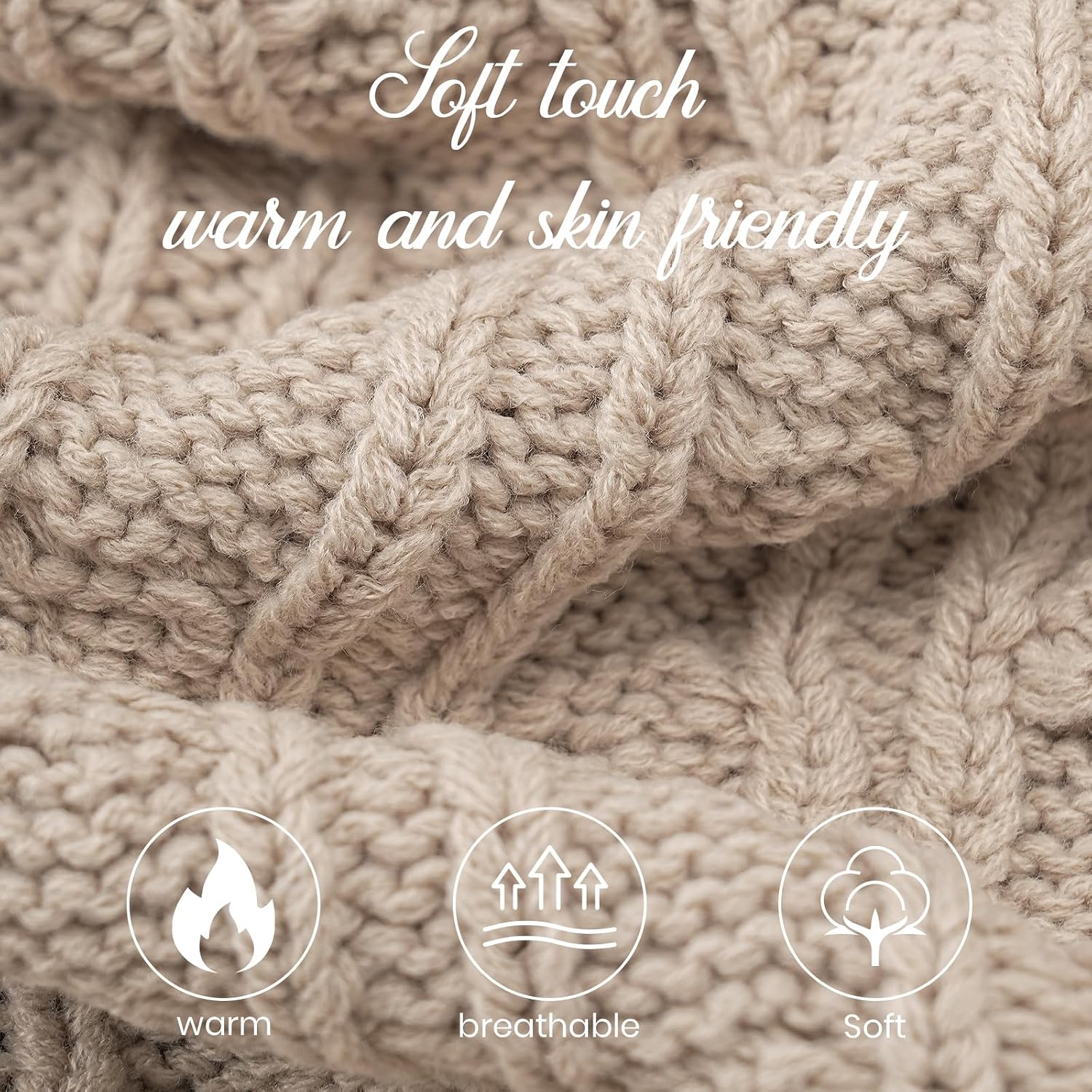 Passionbility Winter Scarfs for Women Knit 1
